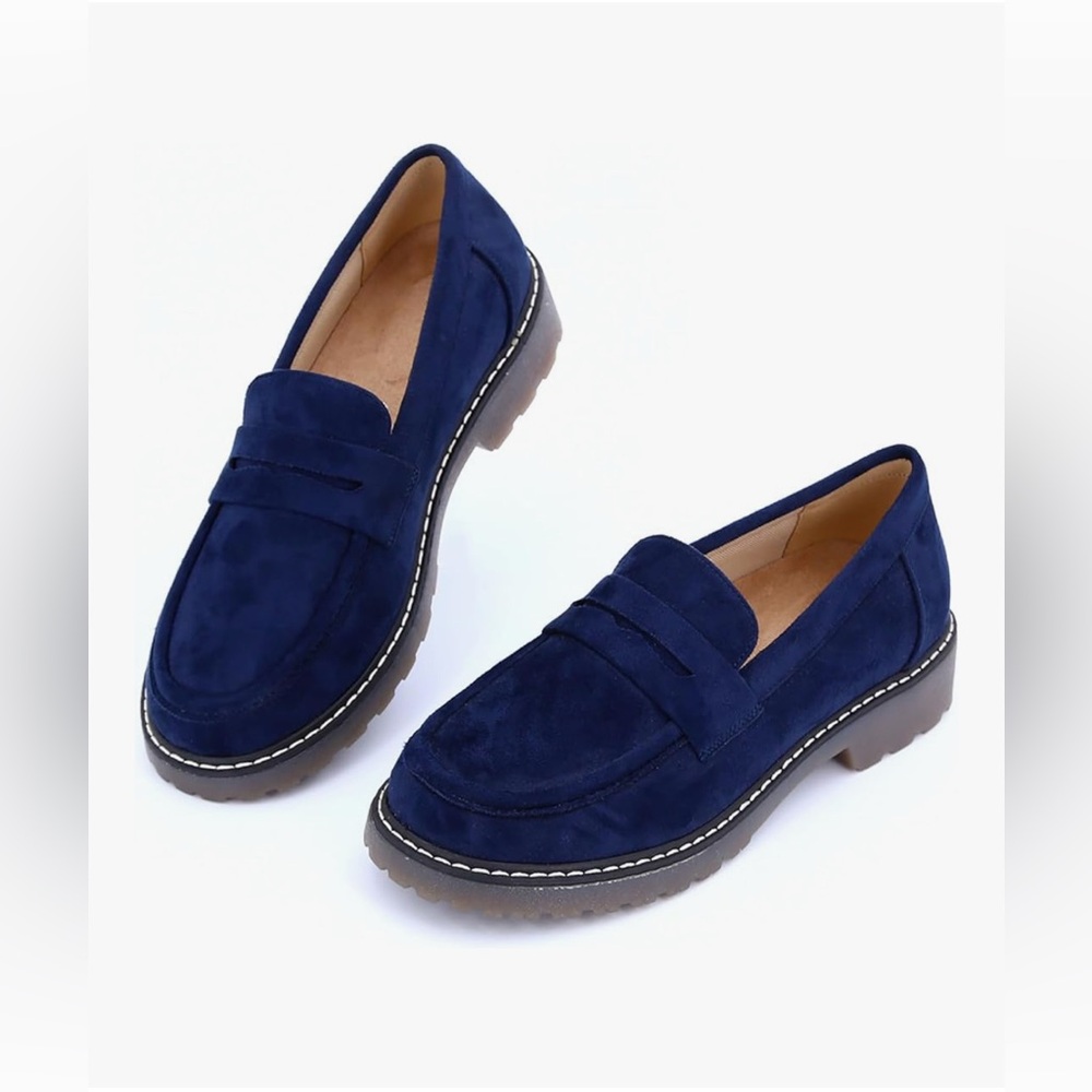 Elegant Navy Loafers for Women